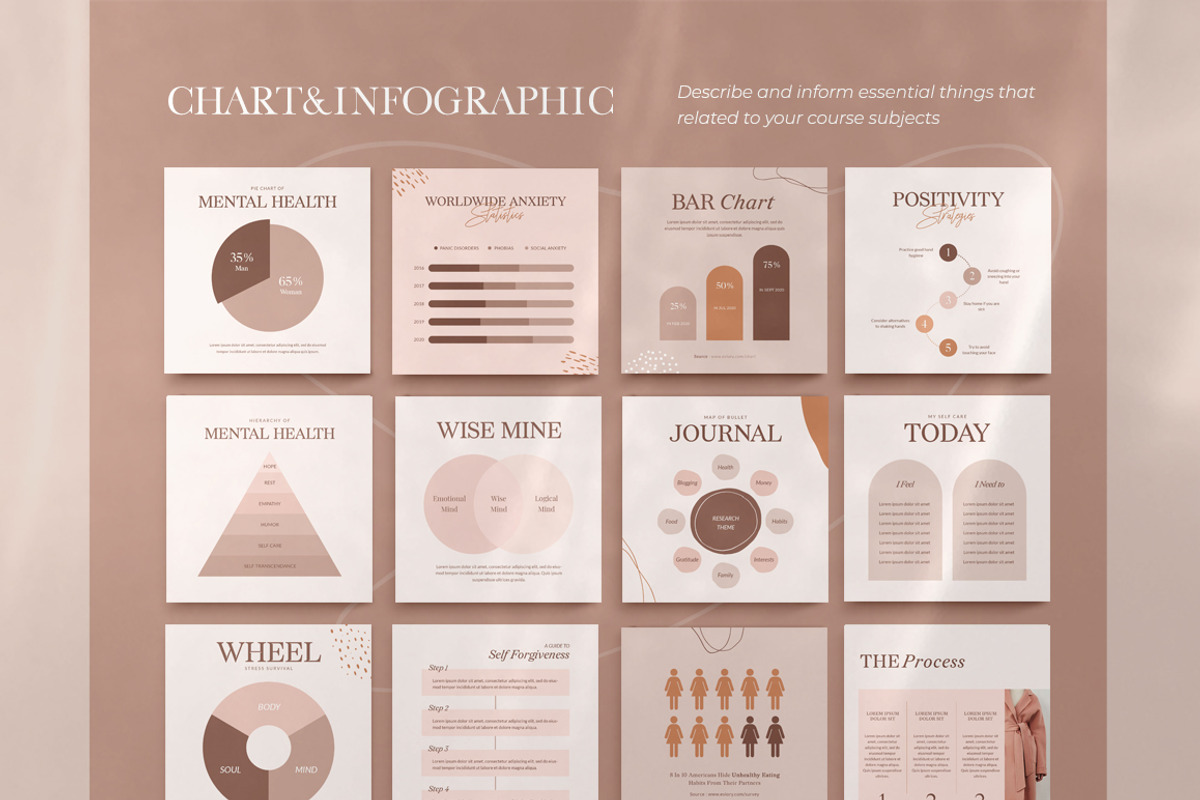 Wellness Instagram Creator CANVA PS, a Social Media Template by Eviory (Photo 14 of 48)