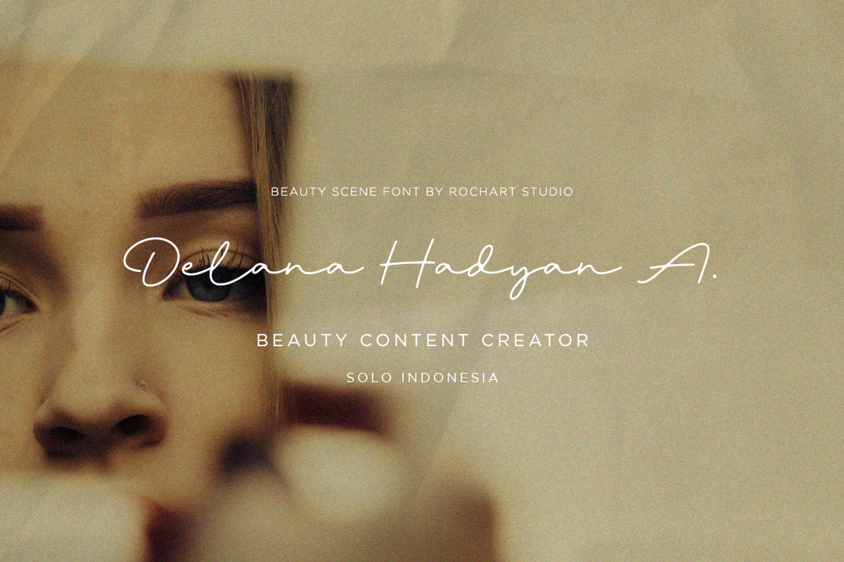Beauty Scene || Signature Font, a Script Font by Rochart (Photo 7 of 8)