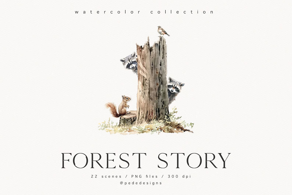 Forest Story, an Animal Illustration by PeDe Designs (Photo 2 of 10)