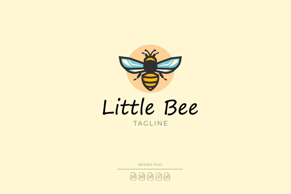 Little Bee Simple Logo, a Branding & Logo Template by Agenciagraf