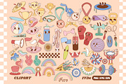 Retro Sport clipart bundle, a Sport Illustration by Huxmay (Thumbnail 3 of 7)