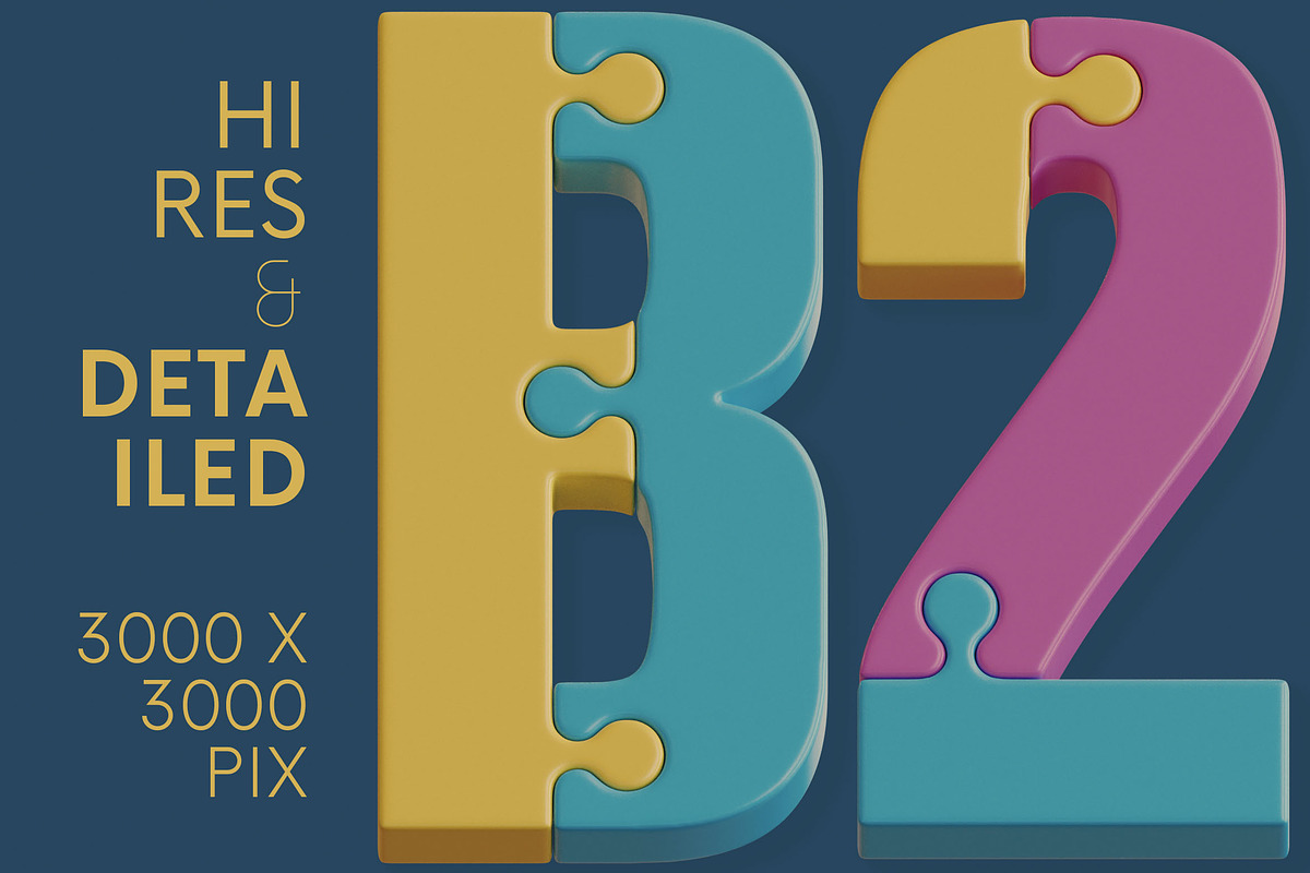 Color Puzzle - 3D Lettering, a Graphic by MIIM (Photo 2 of 8)