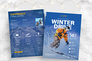 Winter Ski Flyer Template, a Flyer Template by BrandPacks (Thumbnail 1 of 5)