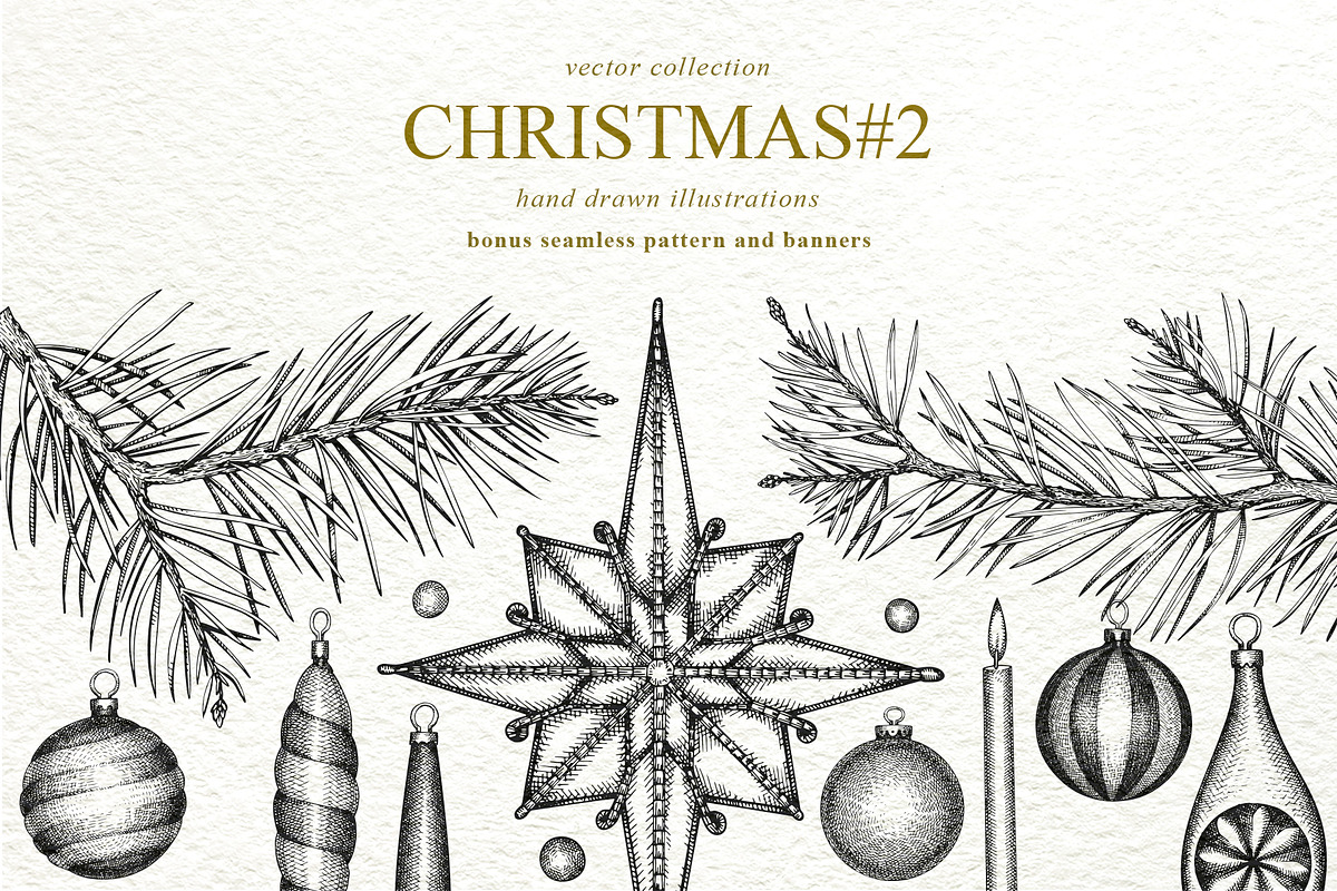 Christmas Vector Collection #2, a Seasonal Illustration by Lubov Illustrations Shop (Photo 1 of 5)