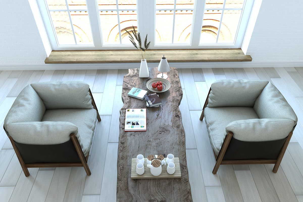 Yak armchairs set, a Furniture 3D Model by inDahouze (Photo 3 of 10)