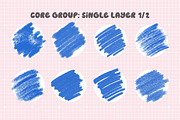 Oil Pastel Procreate Brushes 31x, a Brush Add-On by Esther Nariyoshi (Thumbnail 6 of 12)