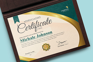 Certificate Template With Premium