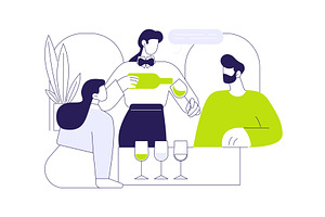 Wine tasting isolated cartoon vector, a Person Illustration by Visual Generation