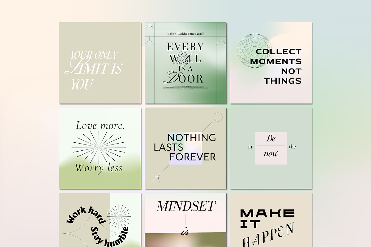 Energetic Instagram Quotes CANVA, a Social Media Template by Kimo Studio (Photo 5 of 11)