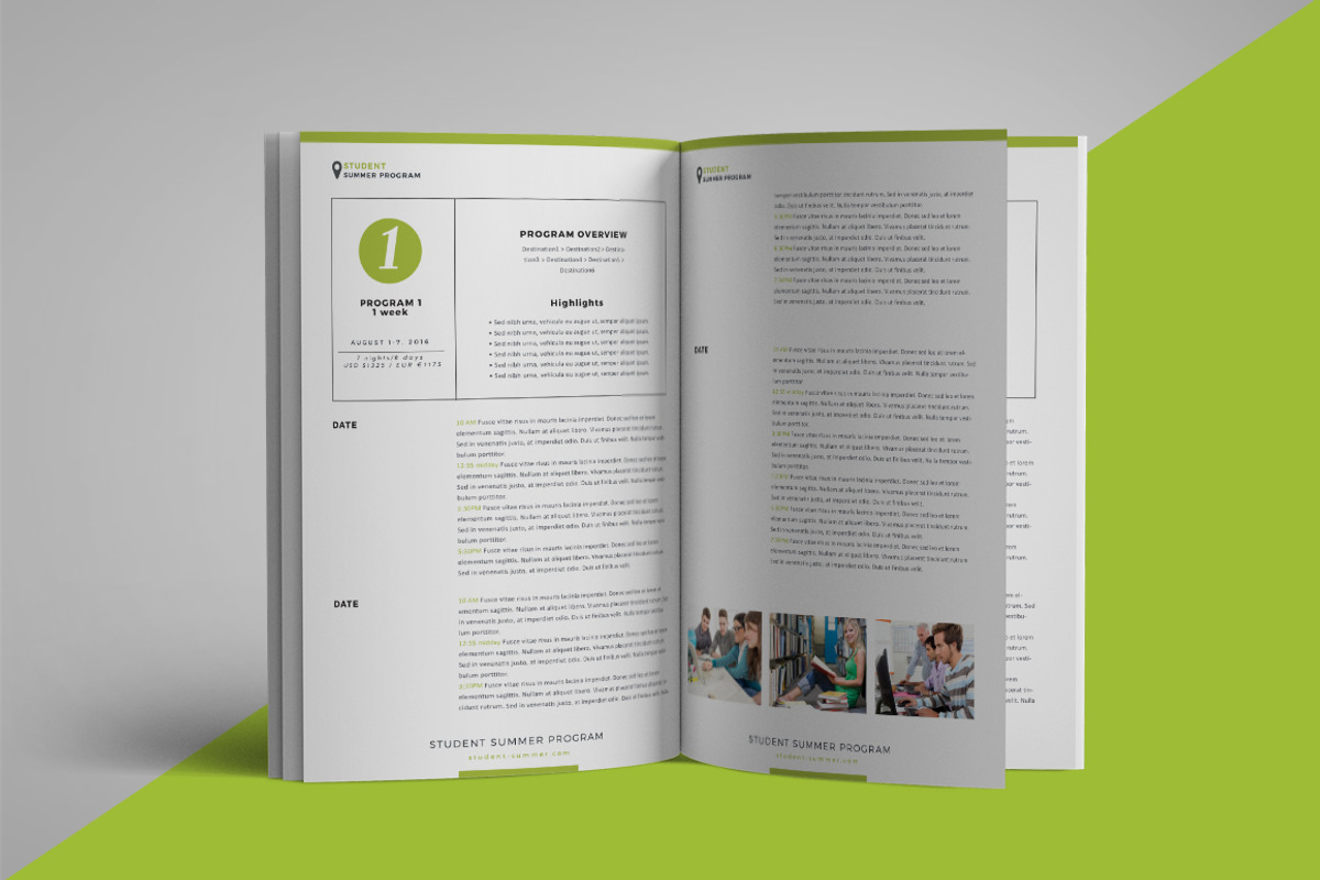 School program brochure, a Brochure Template by 3.14&Co