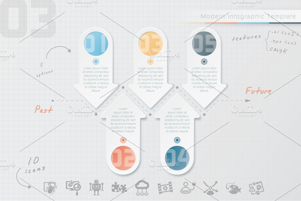 Modern Infographic Template (3), a Presentation Template by Infographic Paradise