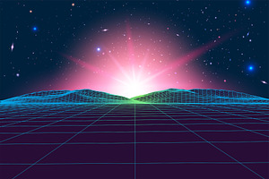 Vaporfuturism OTF Retro Wave Font