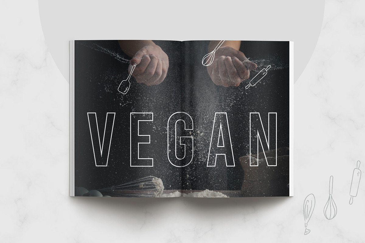 Cookbook | Recipe Book, a Brochure Template by S A N D Y (Photo 8 of 12)