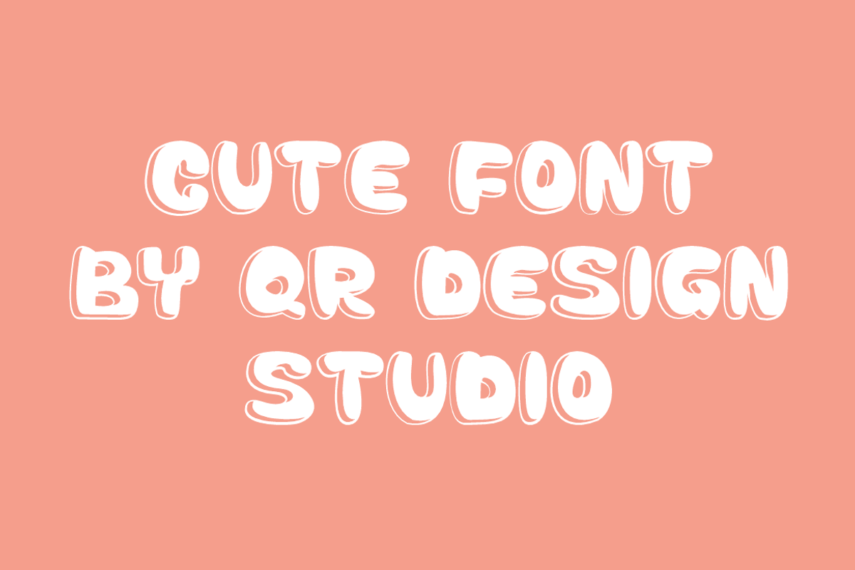 Clover Smooth - Bubble Fonts, a Handwritten Font by QR Design Studio (Photo 4 of 8)