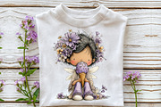 Whimsical Purple Summer Clipart, an Illustration by OK Design (Thumbnail 6 of 6)