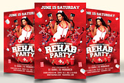 Rehab Party Flyer, a Flyer Template by darkmonarch (Thumbnail 1 of 4)