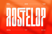 Rostelop || Modern Tall Sans Serif, a Sans Serif Font by Ermedia Studio (Thumbnail 1 of 10)