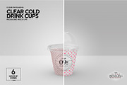 Clear Cold Drink Cups Mockup, a Cups & Container Mockup by INCDesign (Thumbnail 10 of 20)