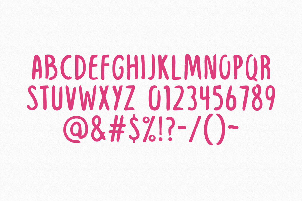 Lipstick Handwriting Font preview 2