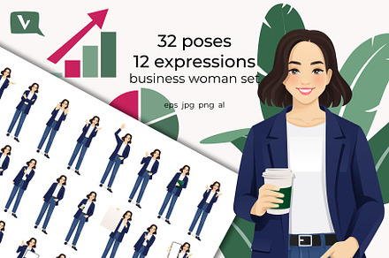 Young business woman kit, a Person Illustration by Volha Hlinskaya