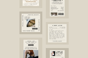 Creative Receipt Social Media Pack