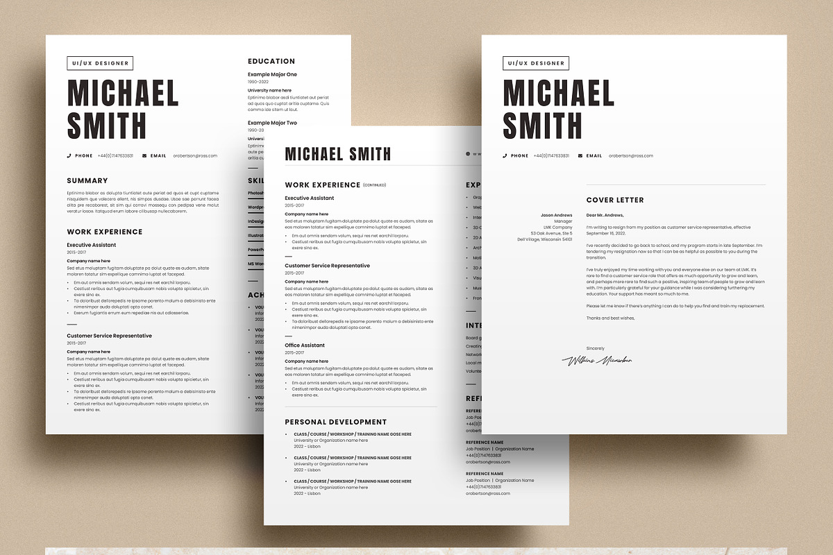 ATS Compatible Resume, CV