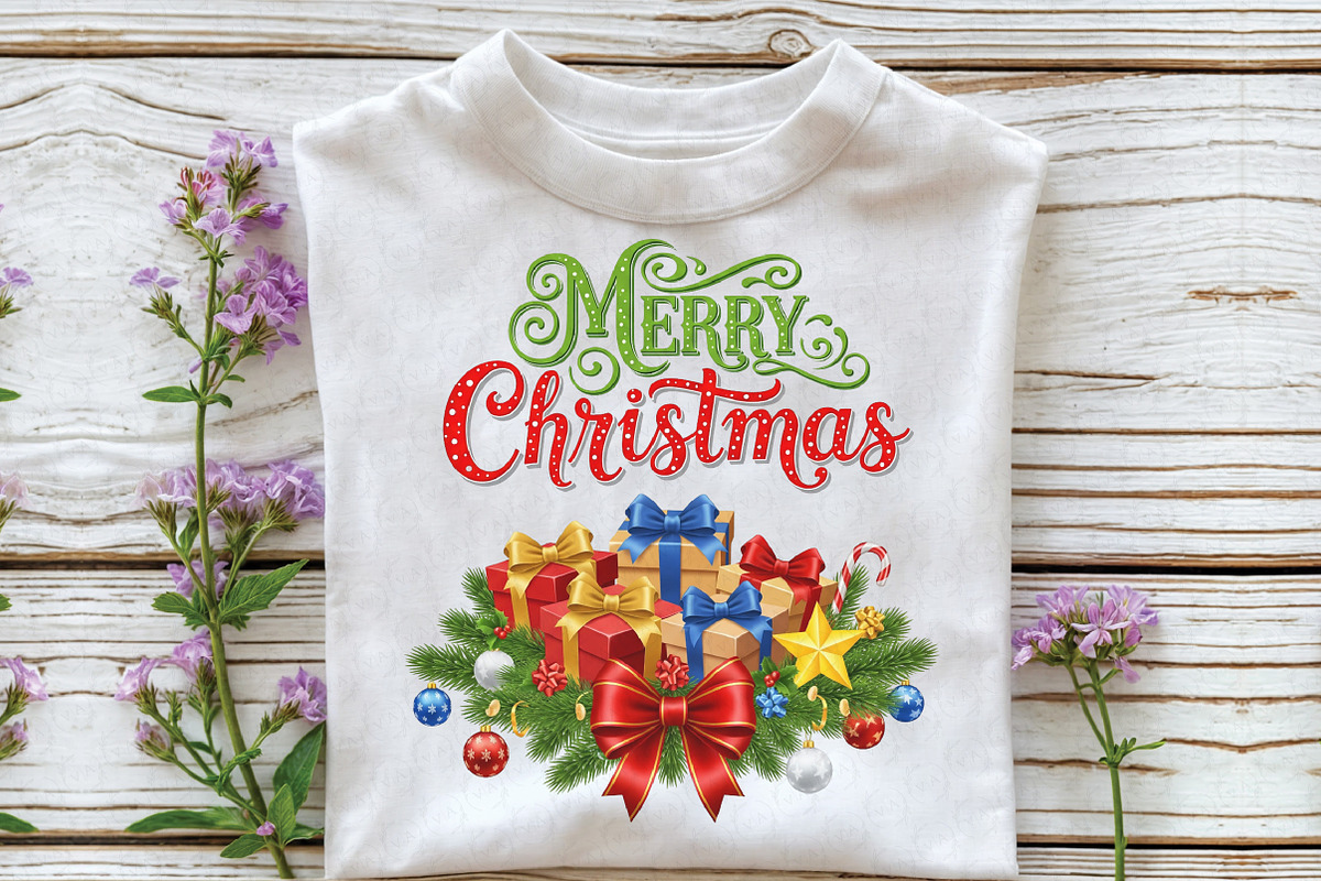 Merry Christmas PNG, an Illustration by Craft Nest (Photo 3 of 6)