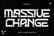 Massive Change - Bold Slab Font, a Slab Serif Font by 177Studio (Thumbnail 1 of 8)
