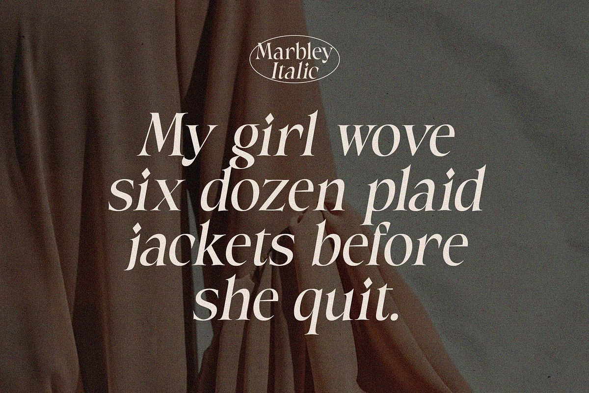Marbley - Stylish Modern Serif, a Serif Font by Craft Supply Co. (Photo 7 of 11)