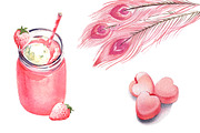 Pink watercolour collection, a Food Illustration by masha gross (Thumbnail 2 of 4)