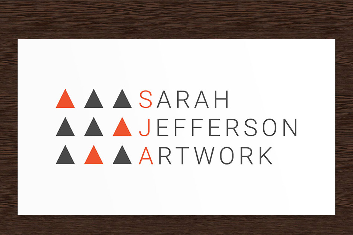 Sarah Jefferson Artist Logo - PSD, a Branding & Logo Template by Studio 365 Designs
