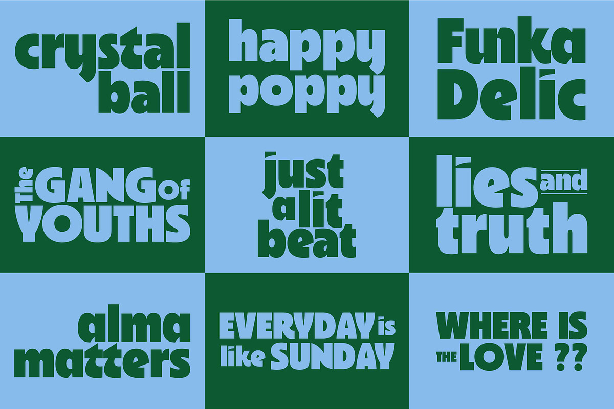 Drynida - 90’s Pop Headline font, a Font by Roams Type (Photo 6 of 10)