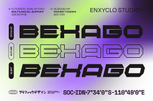 BEXAGO - Futuristic Techno Font