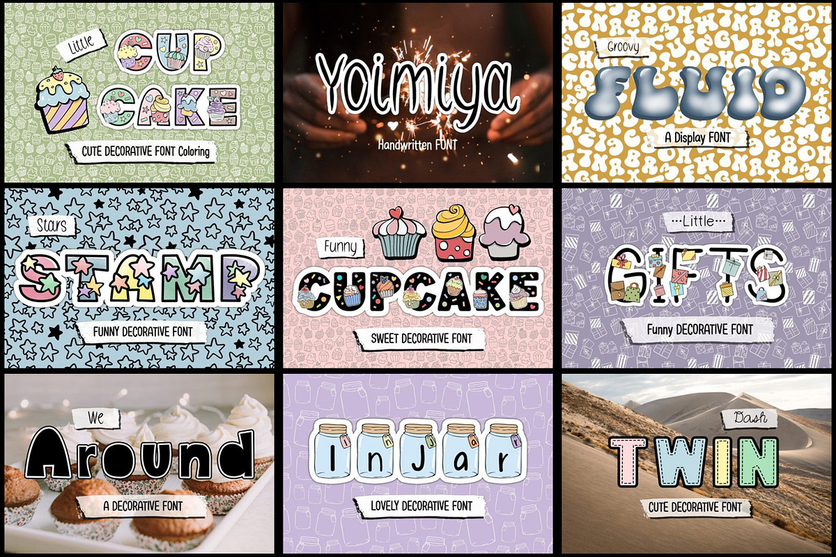 Decorative Font Bundle, a Slab Serif Font by JustArtDigital (Photo 2 of 6)