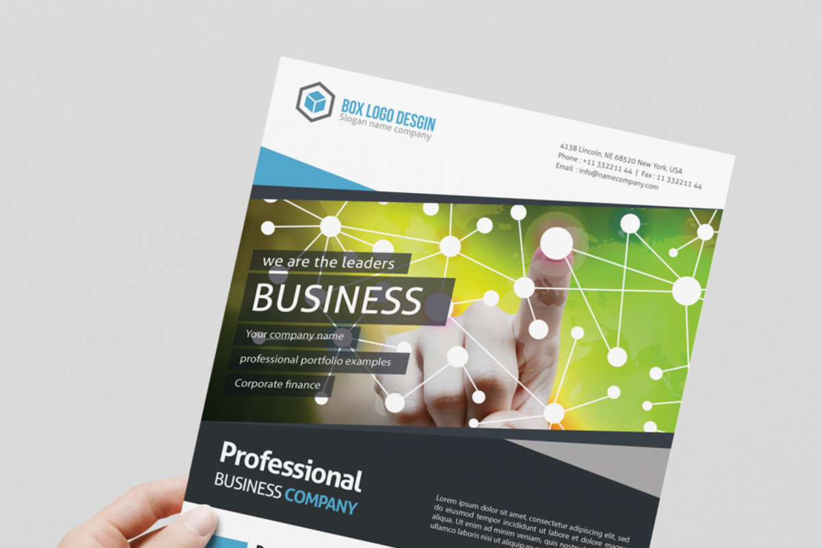 Corporate Flyer, a Flyer Template by resumetemplathttps://d3es (Photo 1 of 4)