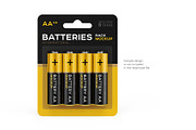 Battery AA. 3in1 Mockup, a Packaging Mockup by easymock (Thumbnail 2 of 16)