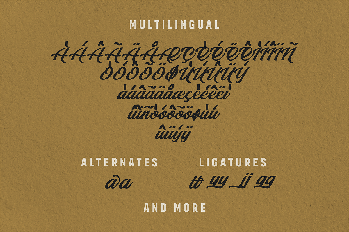 Retro Brush Script Font, a Handwritten Font by Graphue