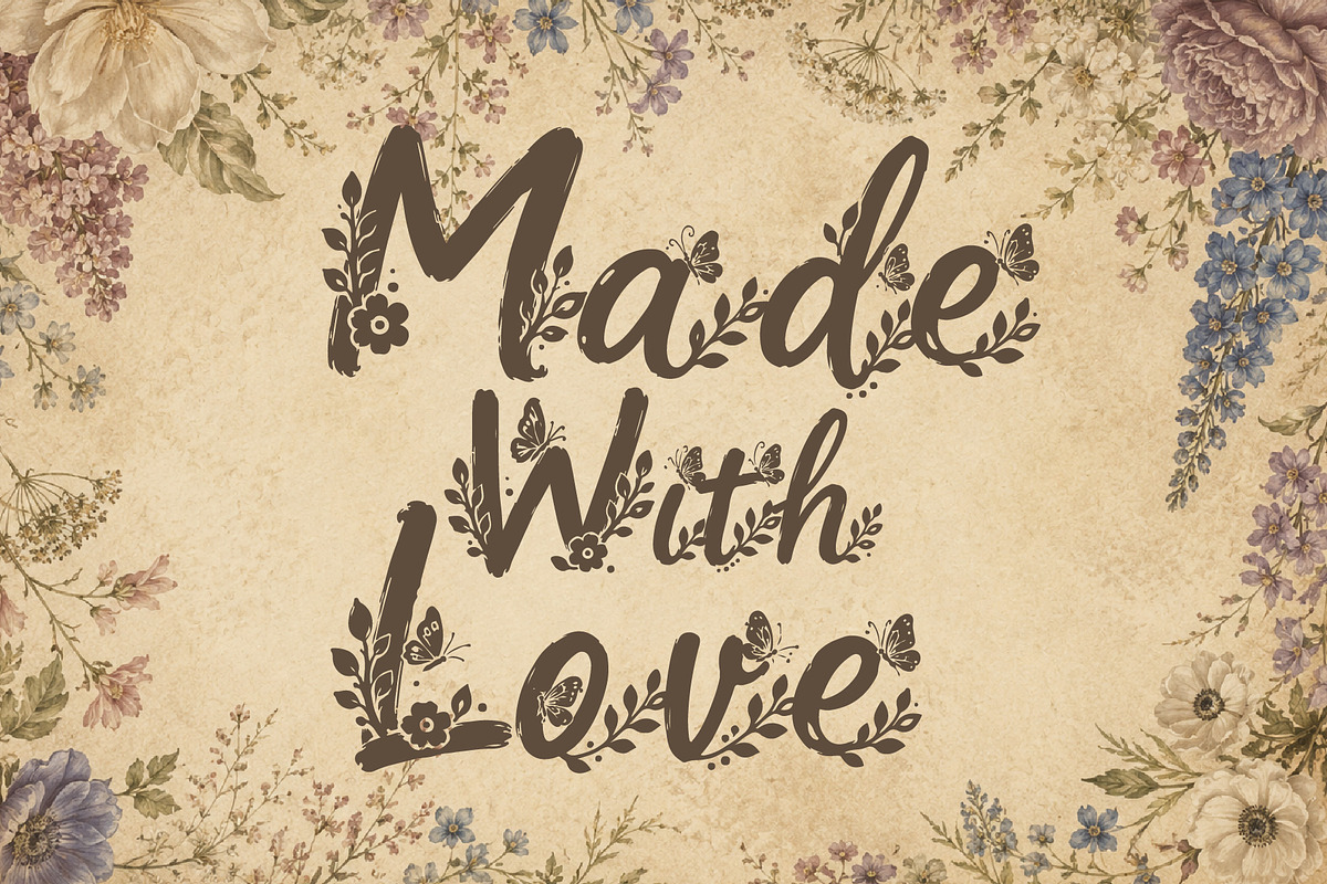 Aerisfly - Butterflies & Floral, a Script Font by HypeWorksCo (Photo 10 of 17)
