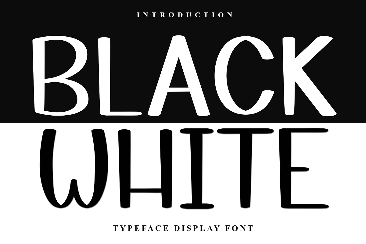 Black White, a Script Font by InermediaSTUDIO (Photo 1 of 8)