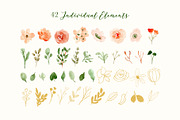 Classy Florals - Watercolor Clipart, a Decorative Illustration by wulano (Thumbnail 5 of 6)