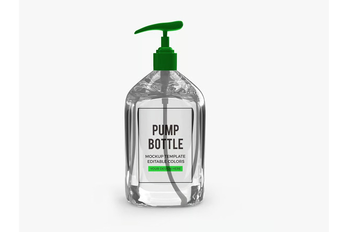 Gel Pump Bottle Packaging Mockup, a Packaging Mockup by DesignRushMarket (Photo 4 of 10)