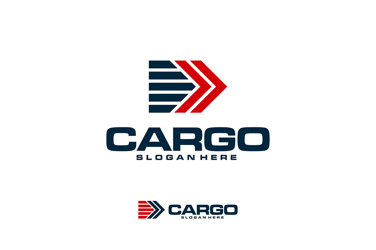 Set of Fast Cargo Delivery logo, a Branding & Logo Template by Lucky Creative (Photo 2 of 8)