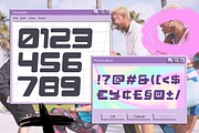 Pikabu - Y2k Vibes Display Font, a Sans Serif Font by Pekotype (Thumbnail 4 of 15)