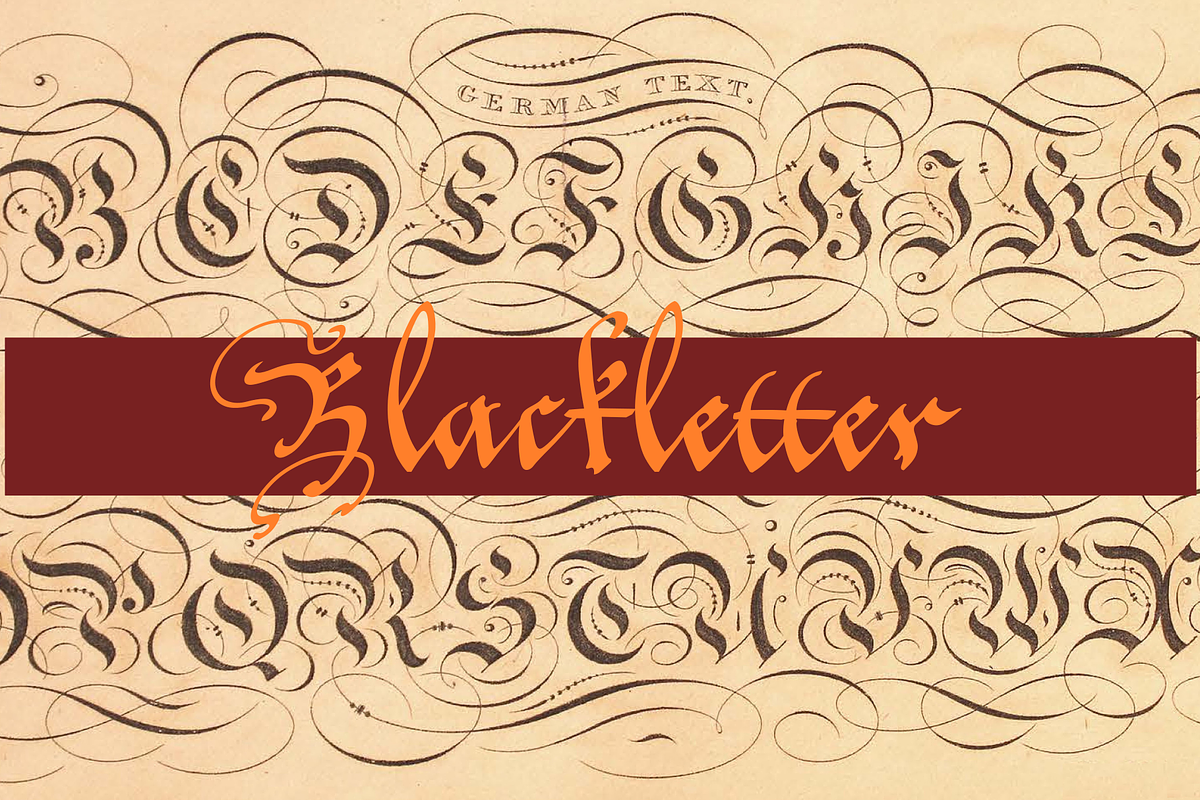 Blackletter Alphabets 30 Alphabets, an Object Graphic by Intellecta Design (Photo 7 of 7)