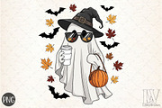 Cute Halloween Ghost PNG, a Graphic by Libby Wishes (Thumbnail 1 of 6)