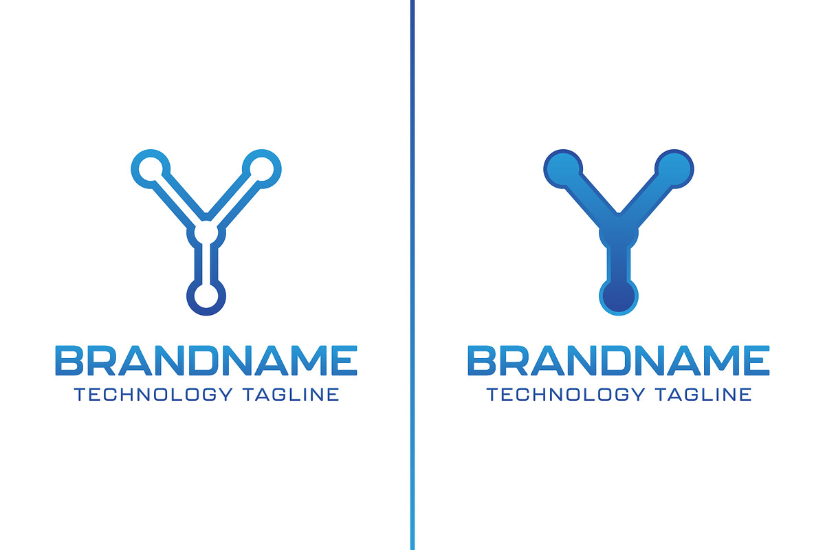 Letter Y Technology Logo, a Branding & Logo Template by Pray Art Design Studio