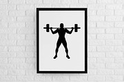Fitness Silhouette SVG, a Sport Illustration by newminddesign (Thumbnail 3 of 3)