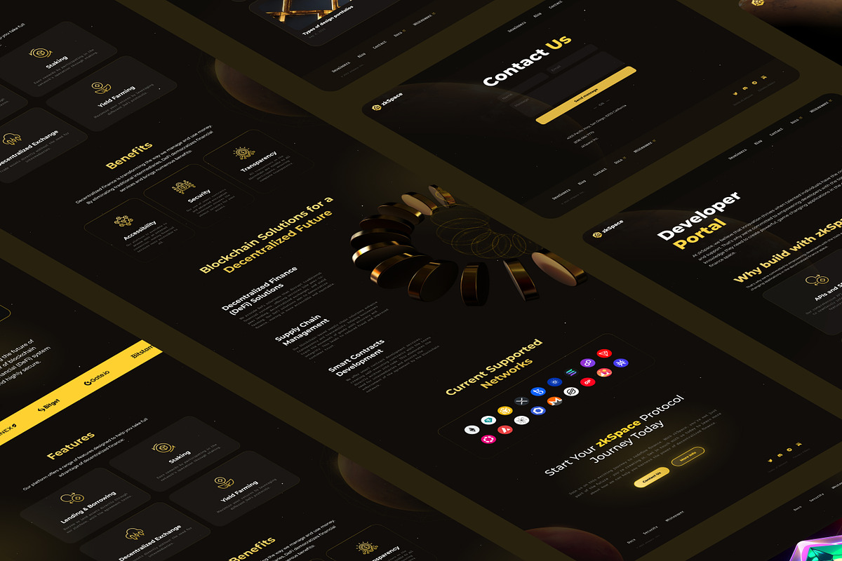 zkSpace – Blockchain/DeFi Framer Web, a Templates & Theme by Spline Machine (Photo 1 of 5)