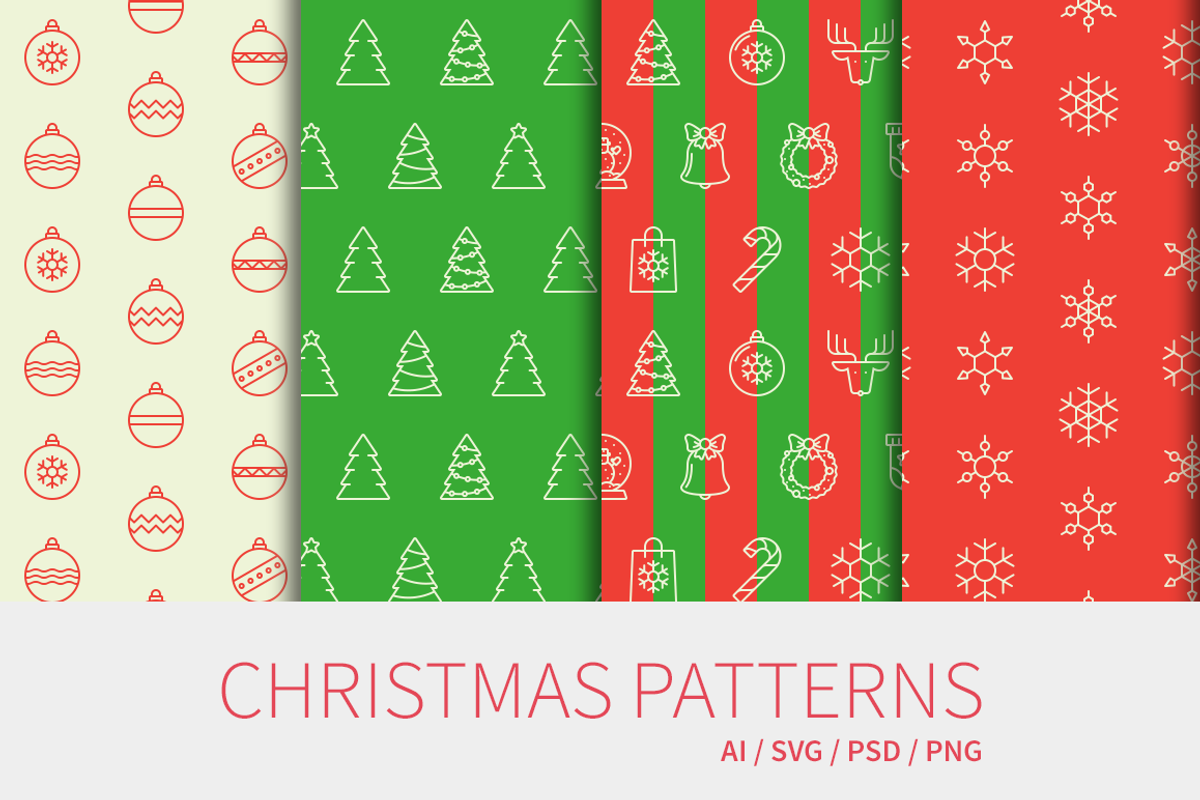 Sale: Christmas seamless patterns, a Pattern Graphic by brandcut (Photo 1 of 5)