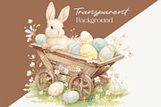 Watercolor Cute Easter Clipart, a Seasonal Illustration by Primrose Blume (Thumbnail 2 of 5)